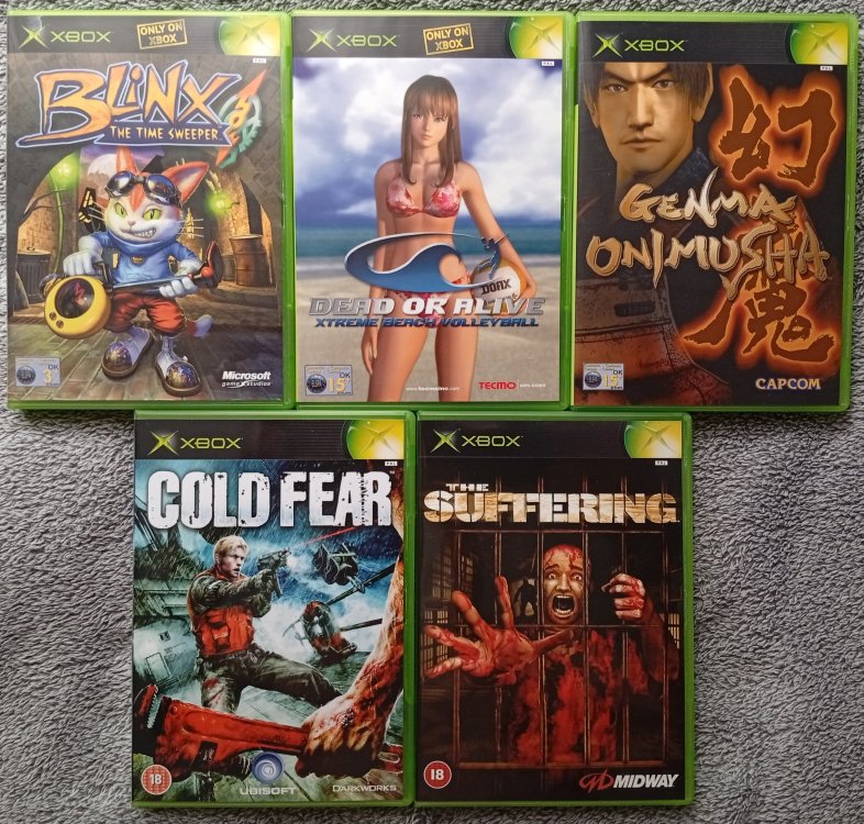Blinx, Dead or Alive, Genma Onimusha, Cold Fear i The Suffering.jpg