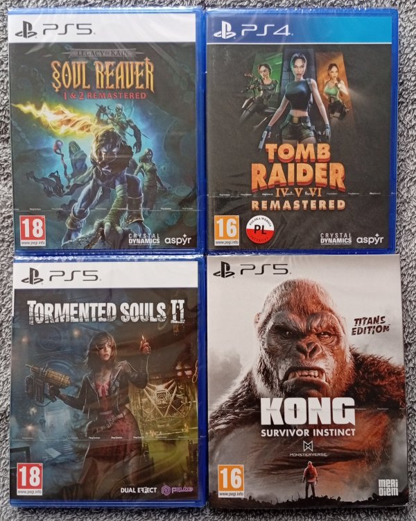 Legacy of Kain, Tomb Raider, Tormented Souls, KONG.jpg