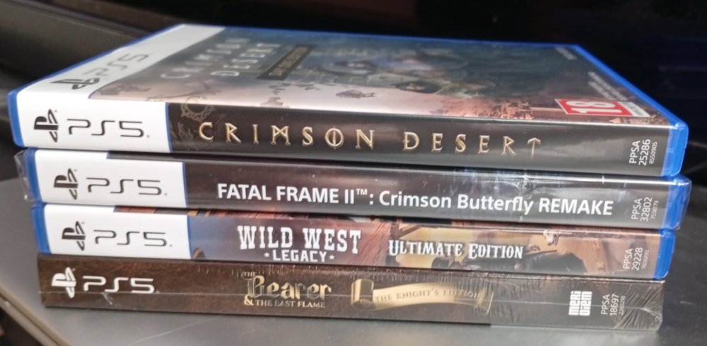 Bearer & the Last Flame, Wild West Legacy, Fatal Frame II i Crimson Desert grzbiety.jpg