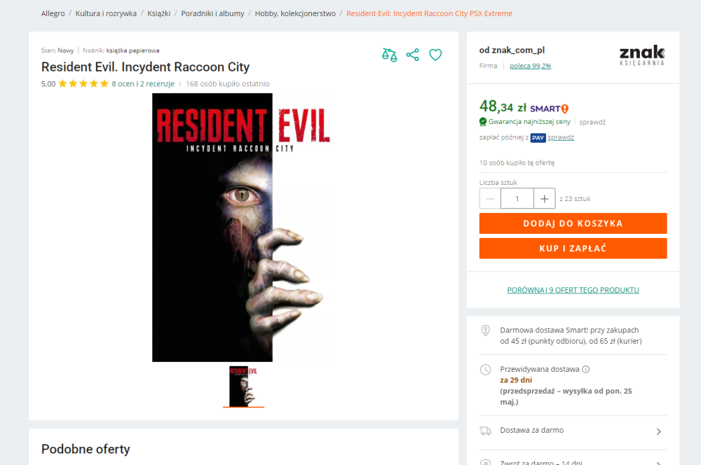 2026-04-28 14_13_52-Resident Evil_ Incydent Raccoon City PSX Extreme, 9788398006224 • Cena • Opinie .png